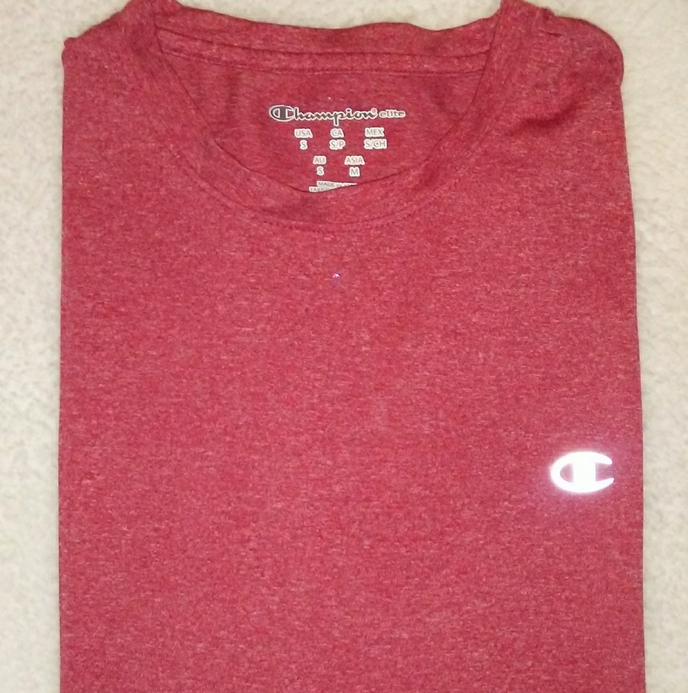 Champion mens size small red tee